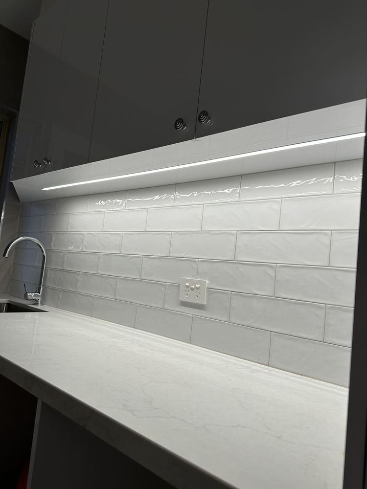 Kitchen splashback LED strip